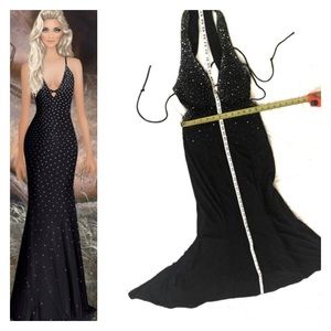 Black Evening Dress by Niki Livas USA Size 4